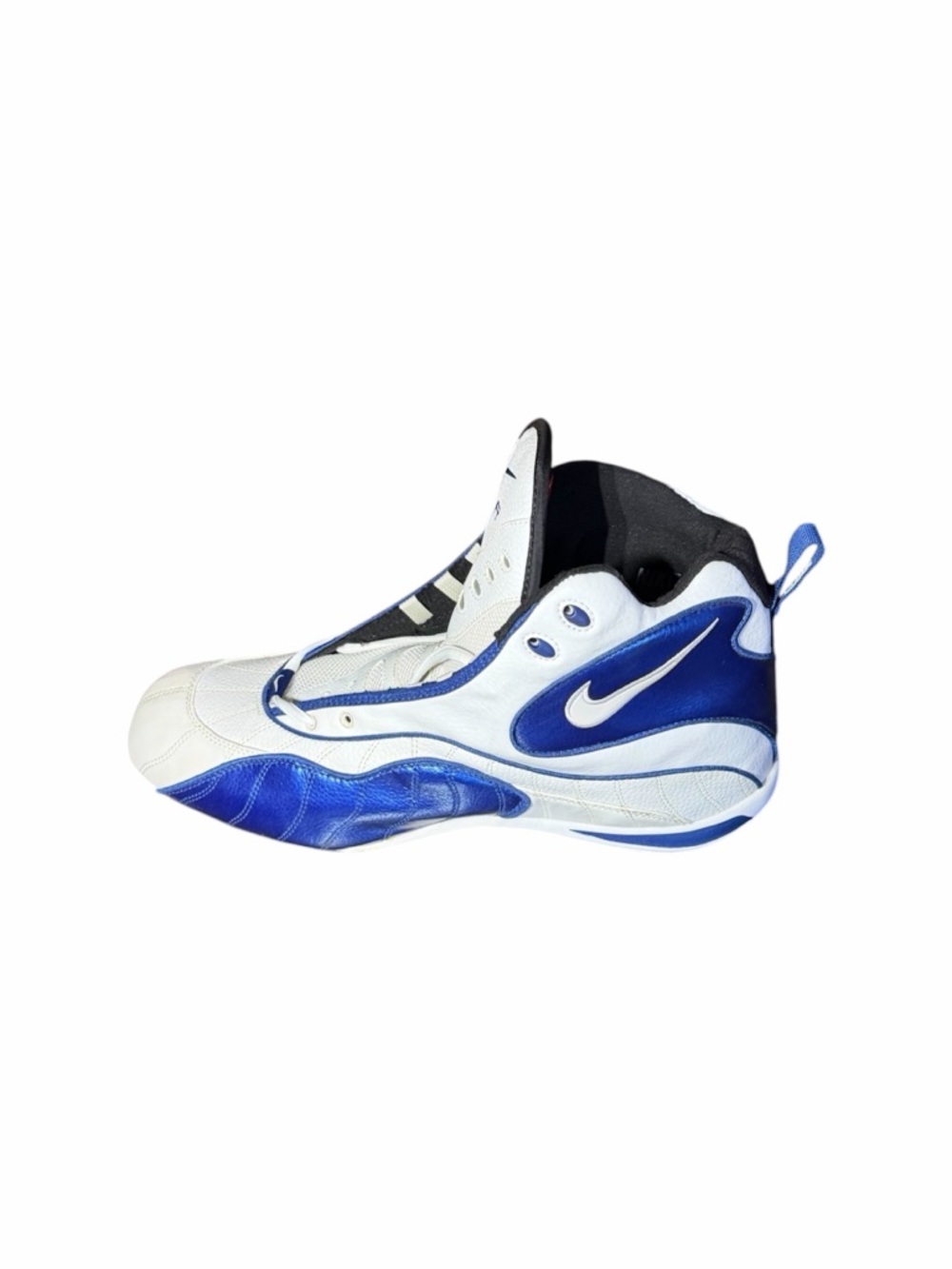 Vintage Nike Air Zoom Barracuda S Football Cleat Sz 16 White / Blue READ DESC